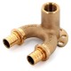 Угольник REHAU настенный ВР 20/20-1/2" RX+ длинный , бронза