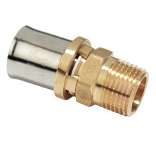 Муфта-пресс Giacomini латунь НР 16х3/4", RM107Y043