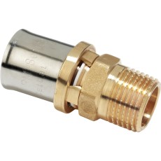 Муфта-пресс Giacomini латунь НР 16х3/4", RM107Y043