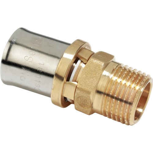 Муфта-пресс Giacomini латунь НР 16х3/4", RM107Y043