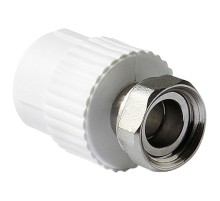 Муфта TEBO сер. PP-R с накидной гайкой 20x1/2" (50/300), арт. 031021701
