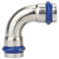 Угольник VARMEGA 90гр. двухраструбный Inox Press 42x42