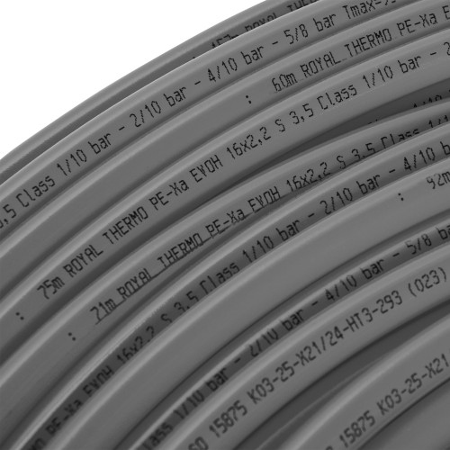 Труба Royal Thermo из сшитого полиэтилена PE-Xa EVOH d16×2,2 (500)