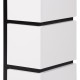 Каминокомплект: Очаг Electrolux EFP/P-3620LS, портал Moderno 36 белый, черный, р/в