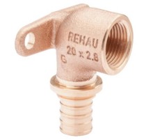 Угольник REHAU настенный ВР 20-1/2" короткий RX+ , бронза