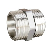 Ниппель латунный LD LD Pride DN40 (1 1/2") НР/НР латунь никель с бирко
