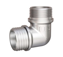 Угольник латунный LD Pride DN20 (3/4") НР/НР латунь никель с биркой