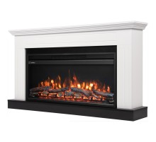 Каминокомплект: Очаг Electrolux EFP/P-3620LS, портал Retto 36 белый, р/в