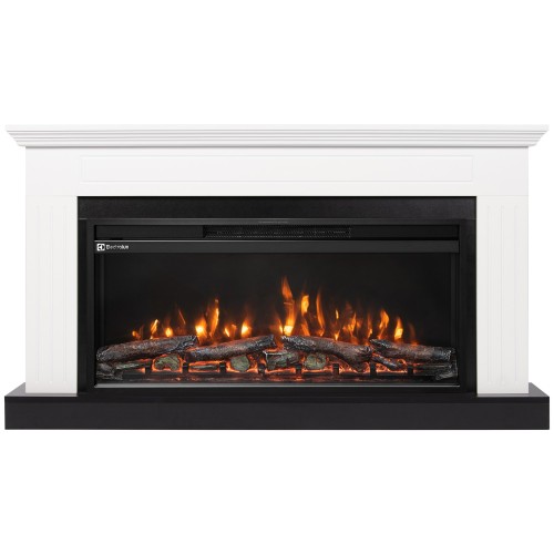 Каминокомплект: Очаг Electrolux EFP/P-3620LS, портал Retto 36 белый, р/в