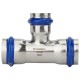 Тройник VARMEGA раструбный Inox Press переходной 18x15x18