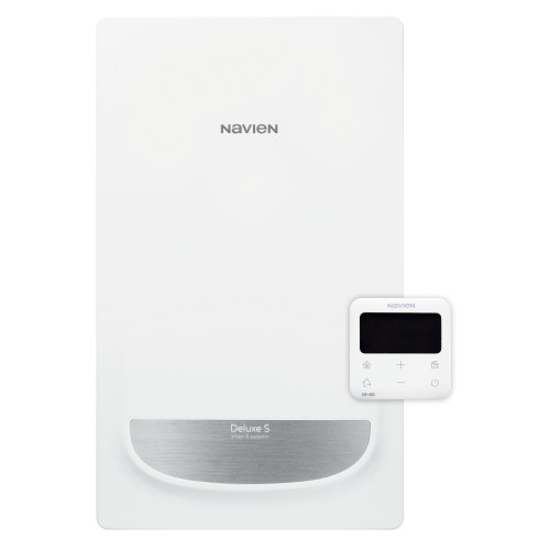 Котел газовый Navien Deluxe S Coaxial - 35K NEW настенный, 2 конт., закр.кам.сгор.