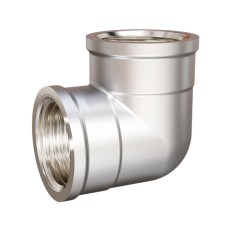 Угольник латунный LD LD Pride DN32 (1 1/4") ВР/ВР латунь никель с бирк
