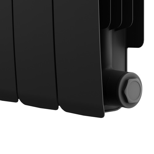 Радиатор биметаллический Royal Thermo Eclipse 300 Чёрный - 8 секц.