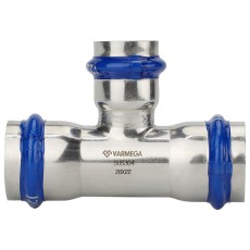 Тройник VARMEGA раструбный Inox Press переходной 35x15x35