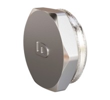Пробка (в трубу) LD Pride DN40 (1 1/2") НР латунь никель в упаковке