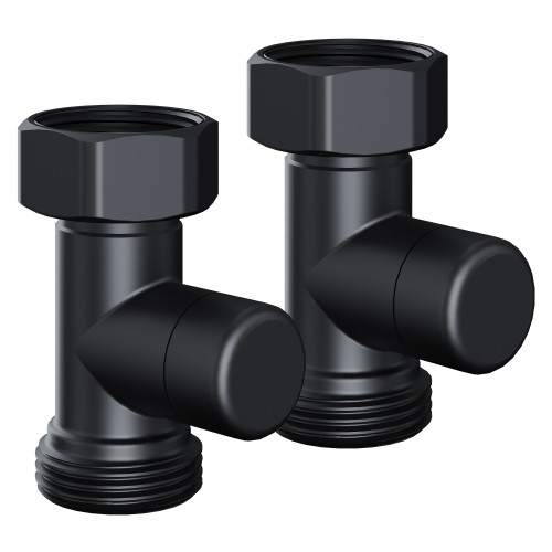 Набор нижнего подключения Royal Thermo Design прямой раздельный 3/4х3/4ЕК (черный)