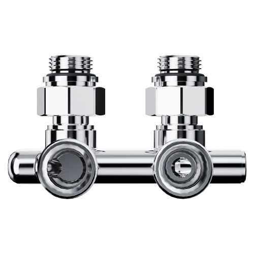 Узел нижнего подключения перекрестный Royal Thermo Design угловой 1/2"х3/4" EK (хром)