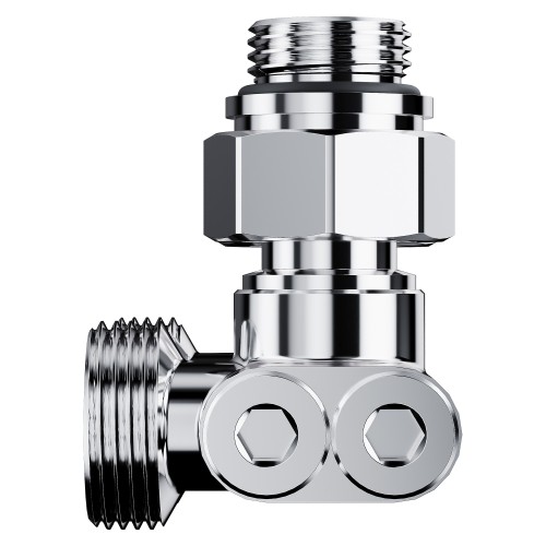 Узел нижнего подключения перекрестный Royal Thermo Design угловой 1/2"х3/4" EK (хром)