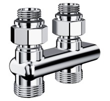 Узел нижнего подключения перекрестный Royal Thermo Design прямой 1/2"х3/4" EK (хром)