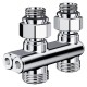 Узел нижнего подключения перекрестный Royal Thermo Design прямой 1/2"х3/4" EK (хром)