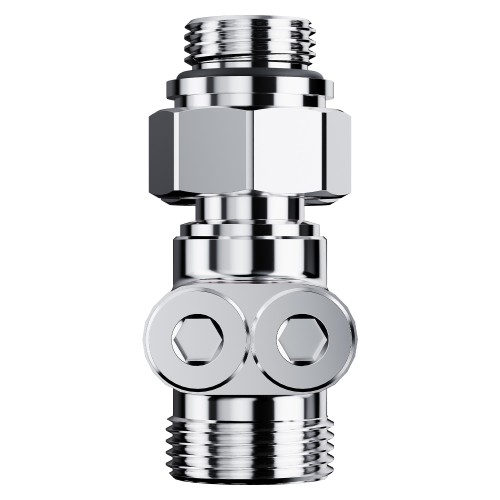 Узел нижнего подключения перекрестный Royal Thermo Design прямой 1/2"х3/4" EK (хром)