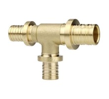 Тройник VARMEGA Slide-fit переходной, 25x20x20, аксиальный, латунь, VM50563