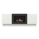 Тумба с биокамином Firelight BFP/P-1400V белая