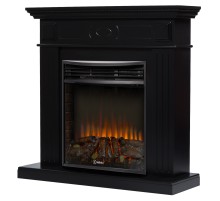 Каминокомплект: Очаг Electrolux 3320RLS N, портал Bianco 30 черная эмаль