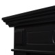 Каминокомплект: Очаг Electrolux 3320RLS N, портал Bianco 30 черная эмаль