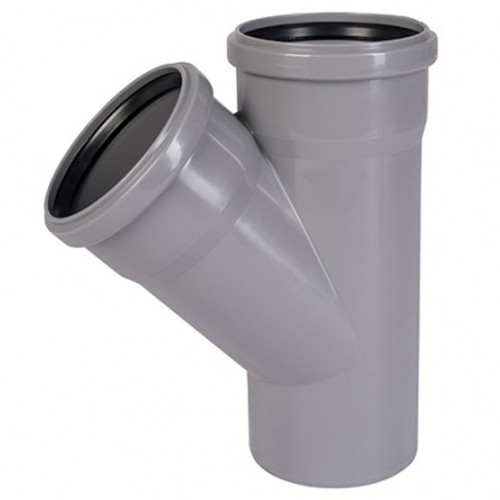 Тройник Ostendorf 32/32x45гр. HTEA Внутр.кан. PPS белый