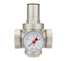 Редуктор давления VARMEGA 1", PN25, поршневой, с присоединением к манометру, VM12703