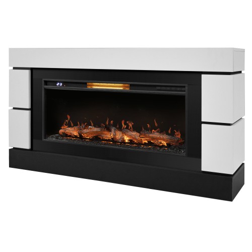 Каминокомплект: Очаг Royal Thermo Aurora RTFP/P-AR40LS, портал Moderno 42/40/36, белый, р/в