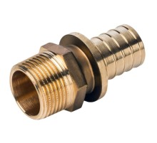 Муфта VARMEGA Slide-fit переходная (переходник) НР, 16х3/4", аксиальная, латунь, VM51212