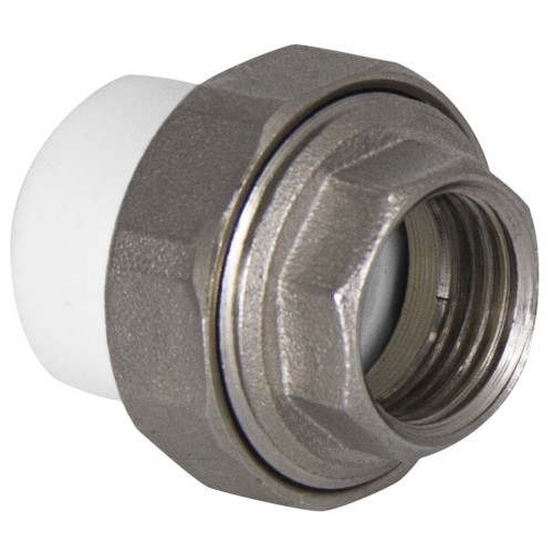 Муфта TEBO бел. PP-R комбин. разъемная (Американка) 32х1" ВР O-ring (10/100), арт. 015022008