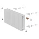 Дизайн-радиатор Royal Thermo Shift Q30 VC2030 - 14 секц. RAL9016