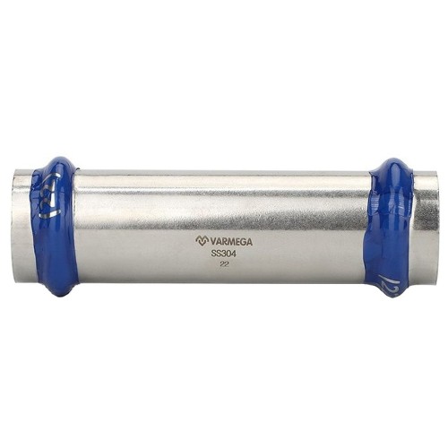 Муфта VARMEGA двухраструбная Inox Press надвижная 22x22