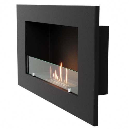 Каминокомплект:Биокамин Firelight BFP/W-90+Набор керамических камней М, черные