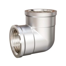 Угольник латунный LD Pride DN40 (1 1/2") ВР/ВР латунь никель с биркой