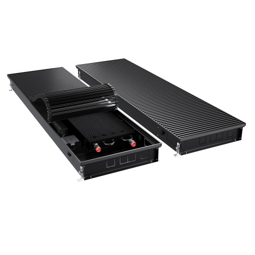 Конвектор внутрипольный Royal Thermo ATRIUM TURBO-90/400/2800-DG-U-BL