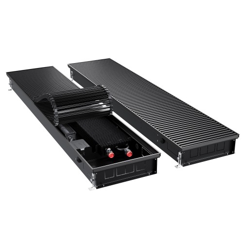 Конвектор внутрипольный Royal Thermo ATRIUM TURBO-90/300/2100-DG-U-BL