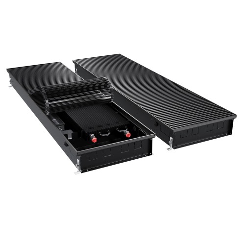 Конвектор внутрипольный Royal Thermo ATRIUM TURBO-110/400/2500-DG-U-BL