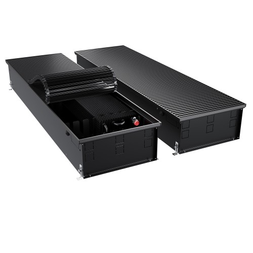 Конвектор внутрипольный Royal Thermo ATRIUM TURBO-190/400/2500-DG-U-BL