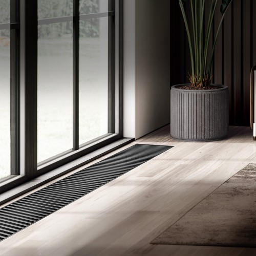 Конвектор внутрипольный Royal Thermo ATRIUM TURBO-190/400/1000-DG-U-BL