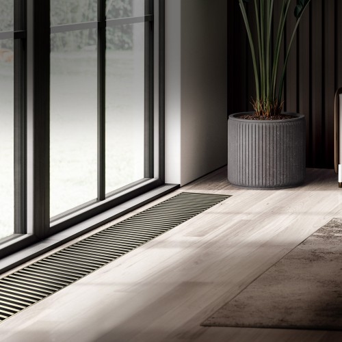 Конвектор внутрипольный Royal Thermo ATRIUM TURBO-150/300/1800-DG-U-LB