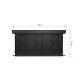 Конвектор внутрипольный Royal Thermo ATRIUM TURBO-150/300/1700-DG-U-LB