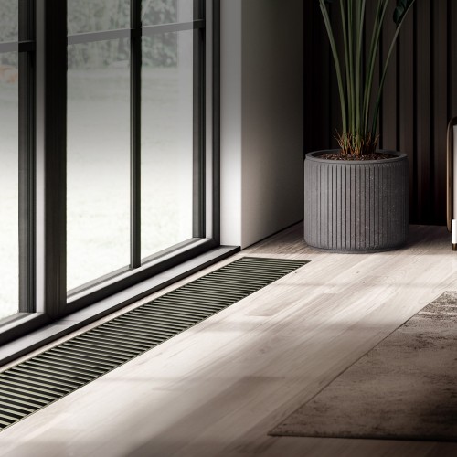 Конвектор внутрипольный Royal Thermo ATRIUM TURBO-80/250/1200-DG-U-DB