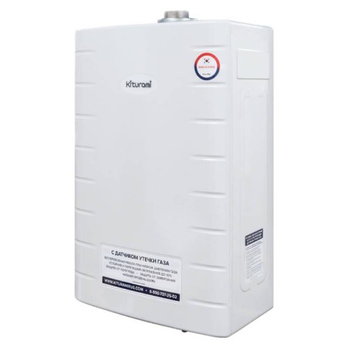 Котел газовый KITURAMI World Alpha-30 настенный, 2 конт., закр.кам.сгор. с выносным п/у
