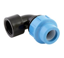 Отвод ПНД с внутренней резьбой 25х1"