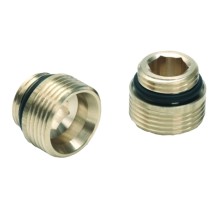 К-т двух резьбозажим. нипелей с нар.резьбой 1/2х3/4 (латунь)