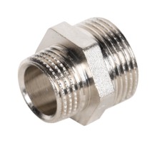 Ниппель переходной LD DN20х15 нр-нр, латунь никелированная (с биркой)